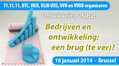 Ontwikkelingsdebat 16/01: Bedrijven en ontwikkeling: een brug (te ver)?