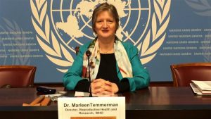 Marleen Temmerman in haar hoedanigheid als Hoofd van het Departement Reproductieve Gezondheid en Onderzoek bij de Wereldgezondheidsorganisatie - © Press TV - WHO