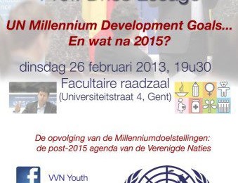 Lezing: "UN Millenium Development Goals... En wat na 2015?" met Prof. Dries Lesage 